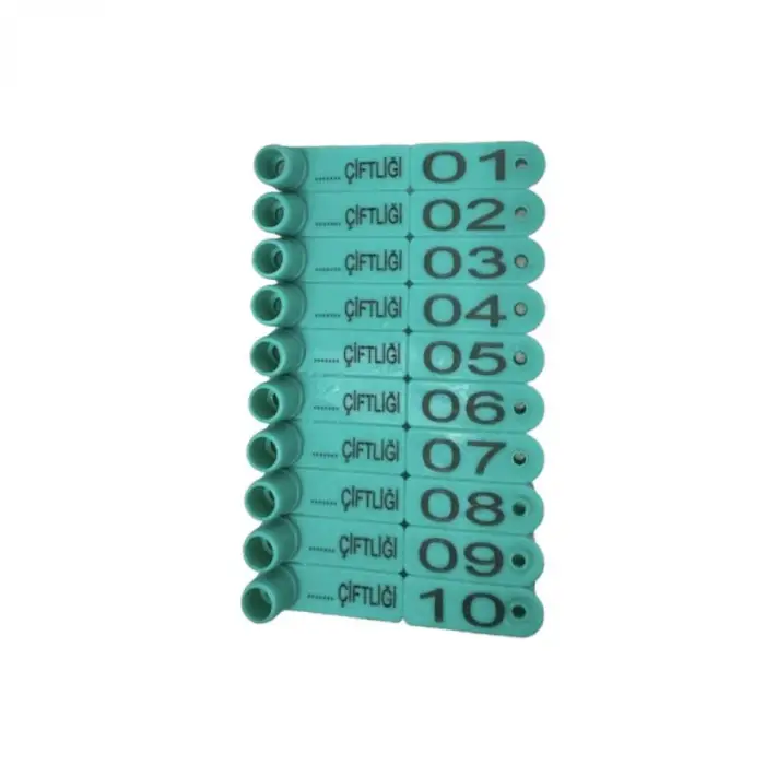 TURKUAZ PARMAK KÜPE (FRY TAG) KUZU KULAK KÜPESİ