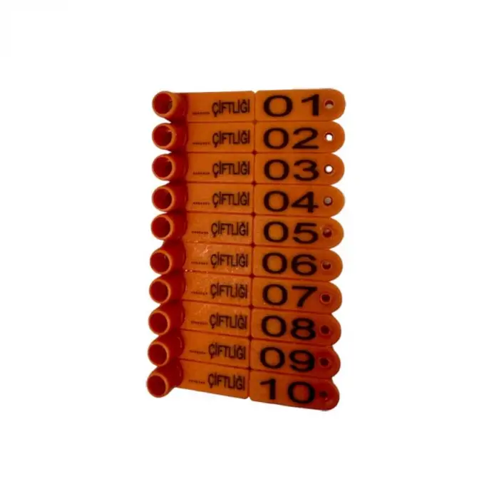 TURUNUCU PARMAK KÜPE (FRY TAG) KUZU KULAK KÜPESİ