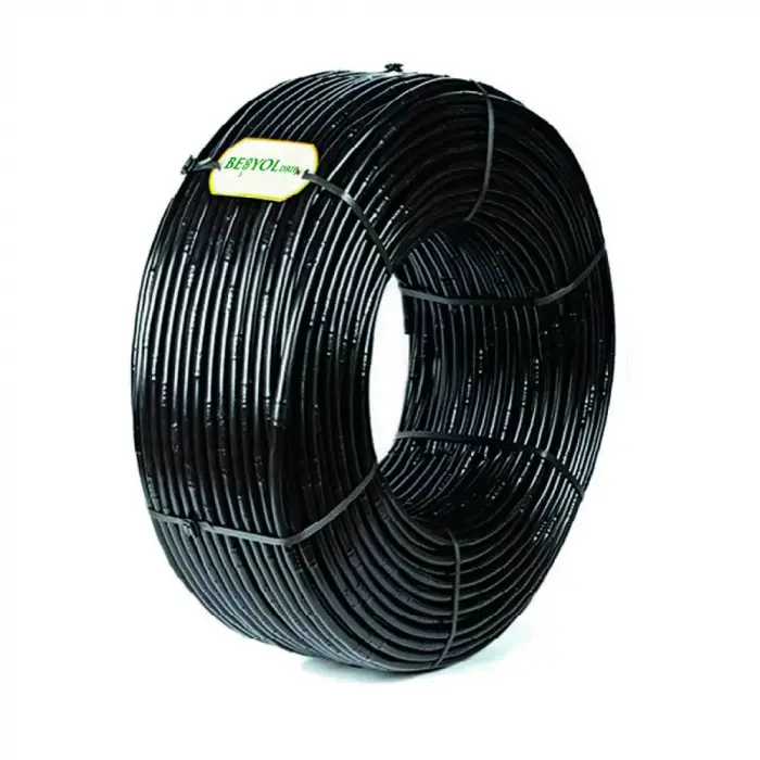 YUVARLAK DAMLA SULAMA BORULARI (016 ÇAP, 0,9 MM KALINLIK, 400 M UZUNLUK, 20 CM DAMLATICI ARALIK)