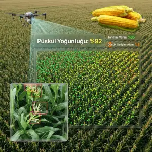 AGROVECH DRON MISIR PÜSKÜL SAYIMI PAKETİ