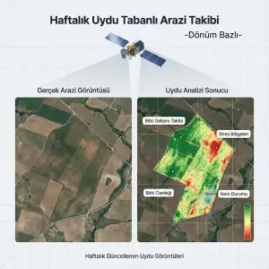 AGROVECH UYDU TABANLI ARAZİ TAKİP PAKETİ – NORMAL UYDU TAKİP 100 Dönüm (HAFTALIK)