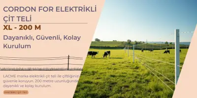 CORDON FOR ELEKTRİKLİ ÇİT TELİ XL - 200 M | LACME ile Güvenli ve Dayanıklı Çit Sistemleri
