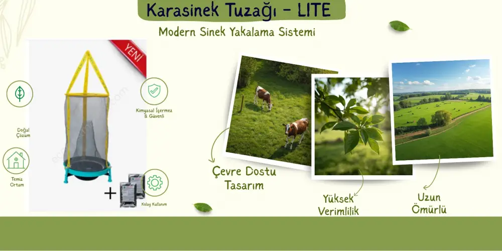 Sinek Sorununa Doğal ve Kalıcı Çözüm! KARASİNEK TUZAĞI - LITE ile İlaçsız Mücadele