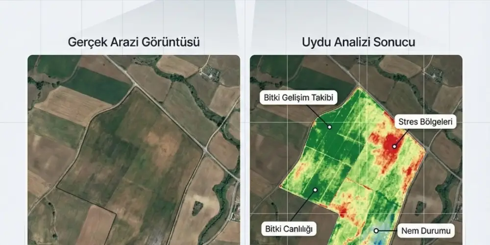 AGROVECH UYDU TABANLI ARAZİ TAKİP PAKETİ: Tarlanızın Nabzını Artık Uzaydan Tutun