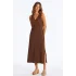 FASHION ELBİSE 378K1 - KAHVE