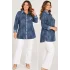 FLAŞ GÖMLEK 6175 - İNDİGO