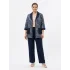 SEDNA KETEN CEKET 7502 -PANTOLON 7205 LACİVERT