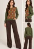 DESEN BLUZ 24035 - YOSUN