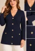 DESEN TRIKO CEKET 26369 - LACİVERT