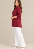 FLAŞ BLUZ 6116 - BORDO
