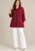 FLAŞ BLUZ 6116 - BORDO