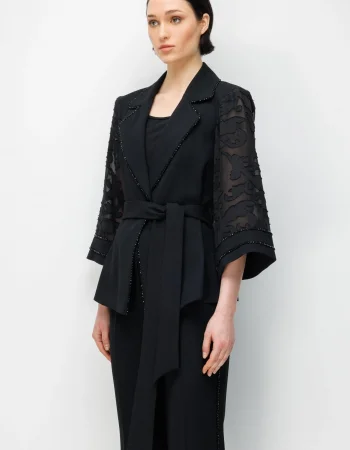 MODAİLGİ CEKET 75006/ PANTOLON 45009- TAKIM SİYAH