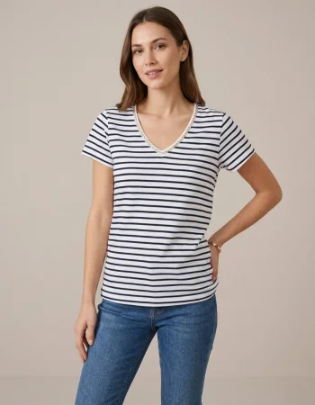FASHION V YK TSHIRT 478K - LACİVERT