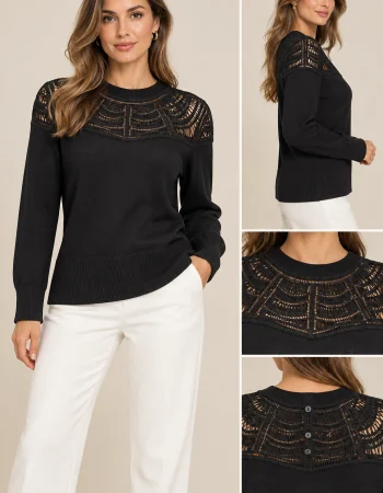 VEDİ BLUZ 6037 - SİYAH