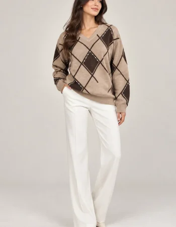 VEDİ BLUZ 8024 - CAMEL