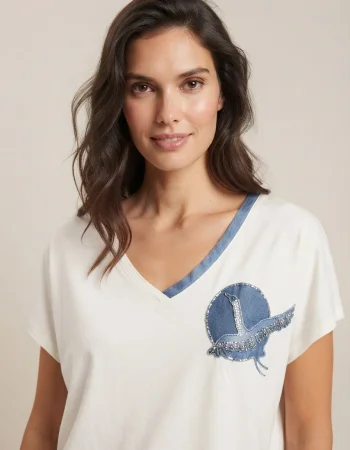 VEDİ TSHIRT 7043 - EKRU