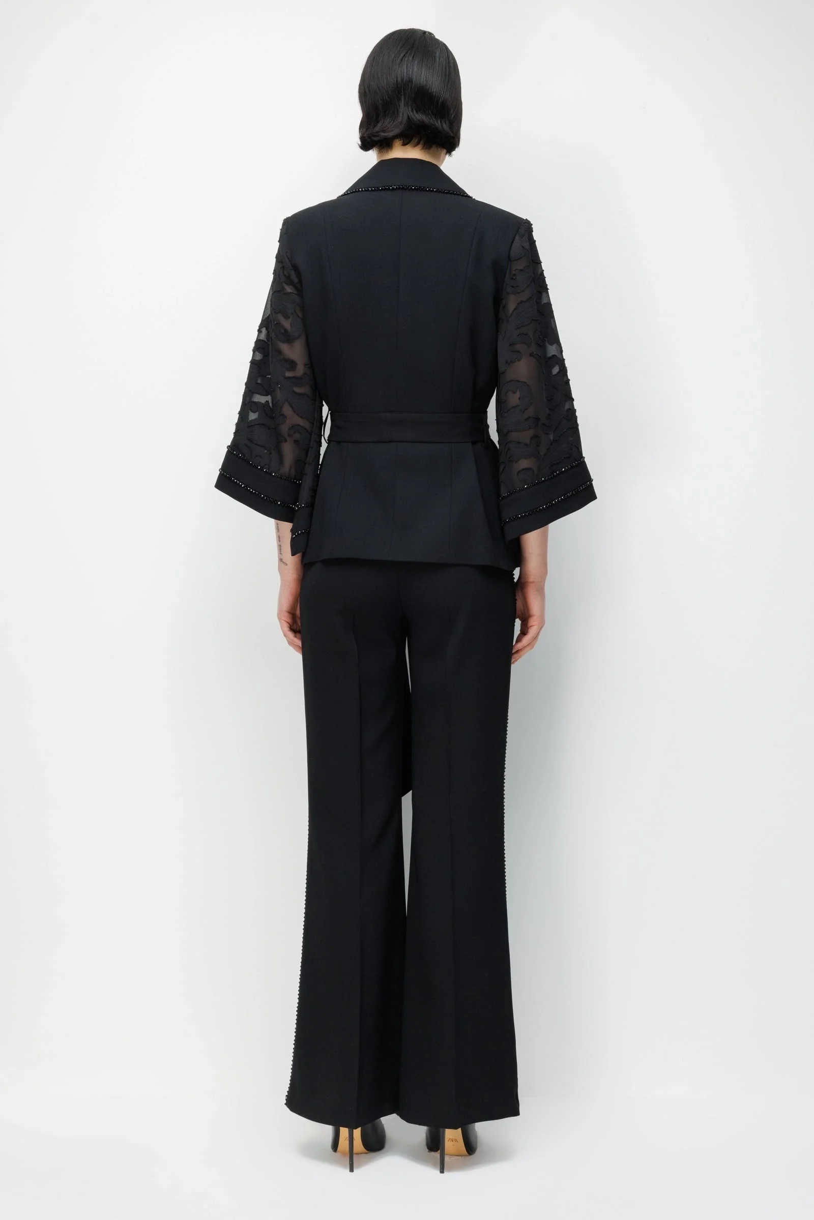 MODAİLGİ CEKET 75006/ PANTOLON 45009- TAKIM SİYAH