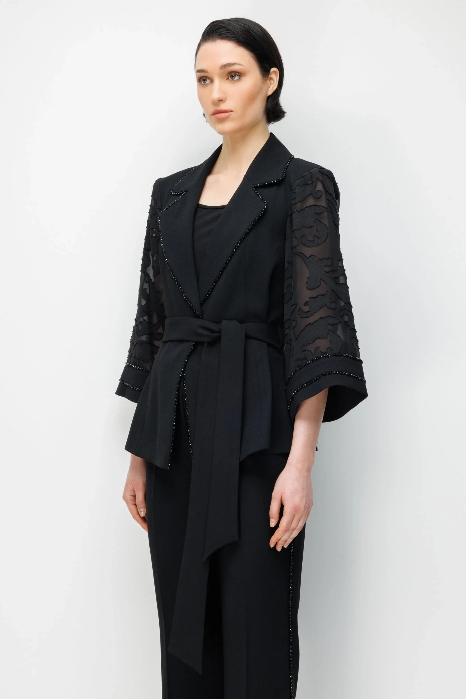 MODAİLGİ CEKET 75006/ PANTOLON 45009- TAKIM SİYAH