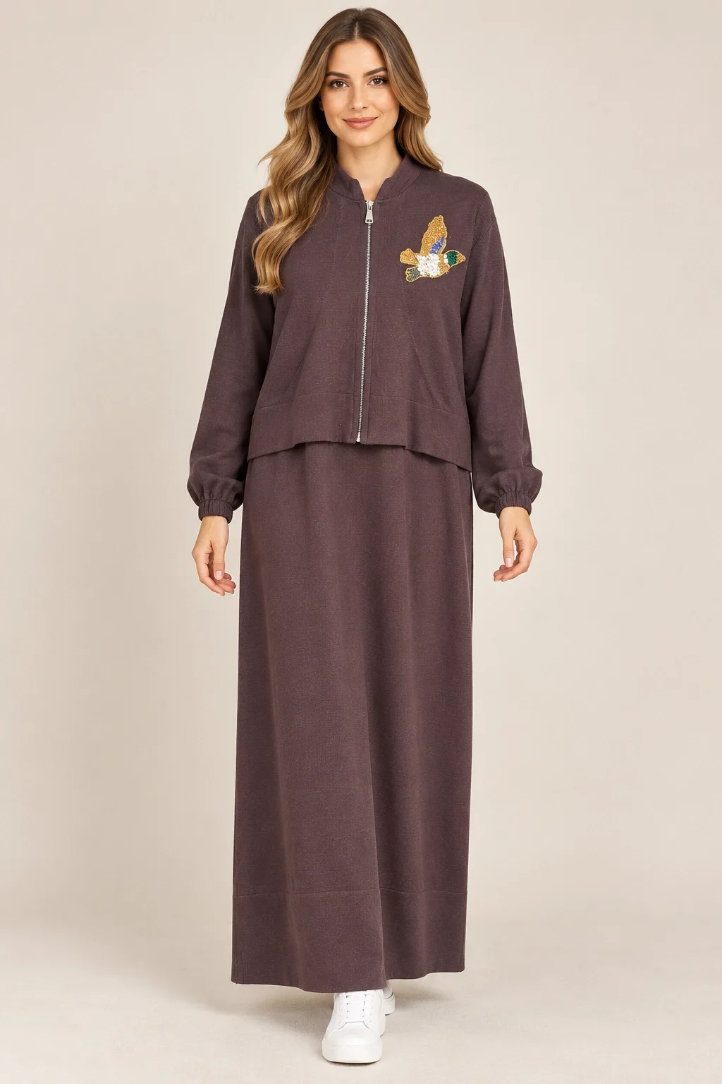 AYÇA MODA ELBİSE 2722 - KAHVE