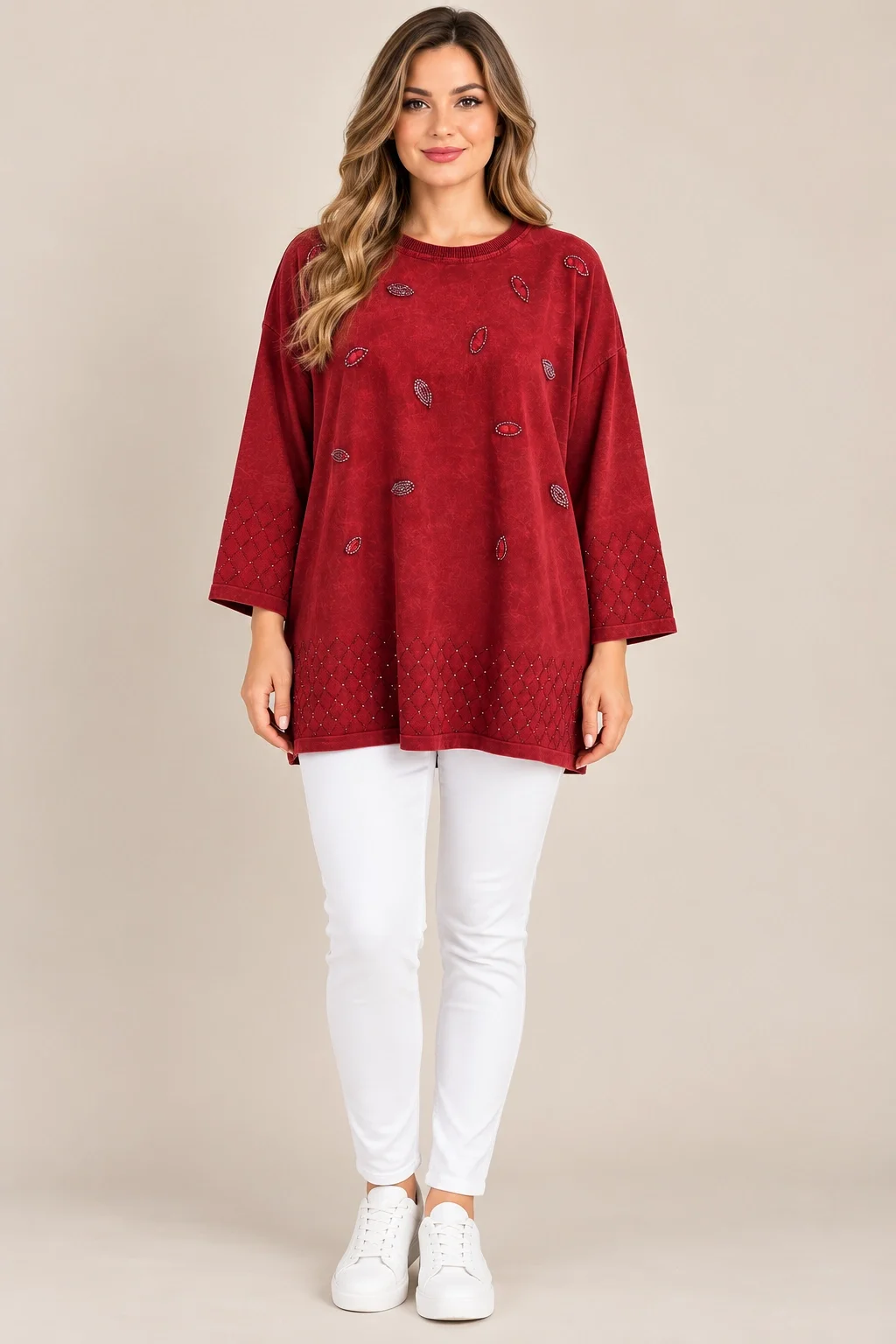 AYÇA MODA TUNİK 2708 - BORDO