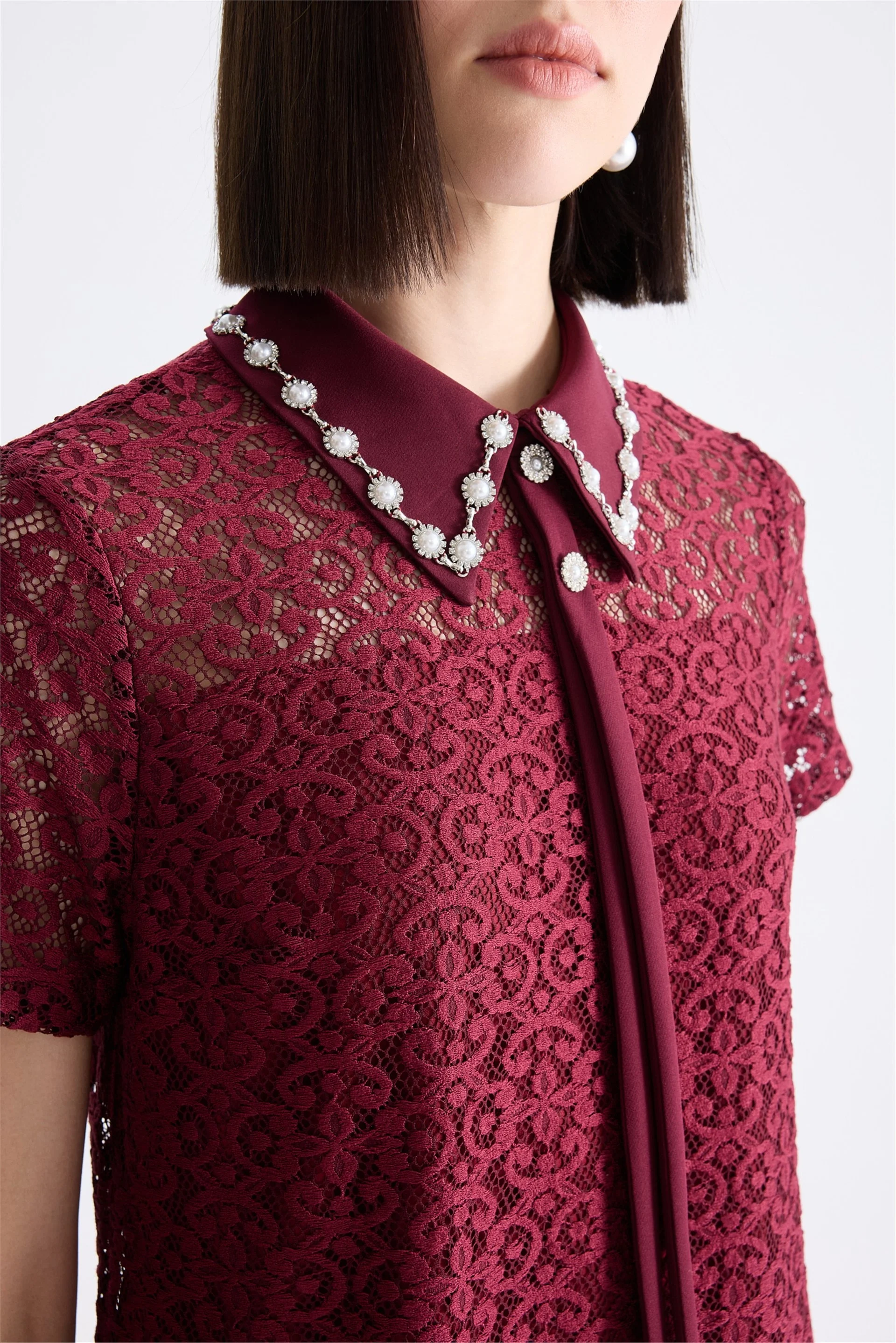 Mİ BLUZ 80512 - BORDO