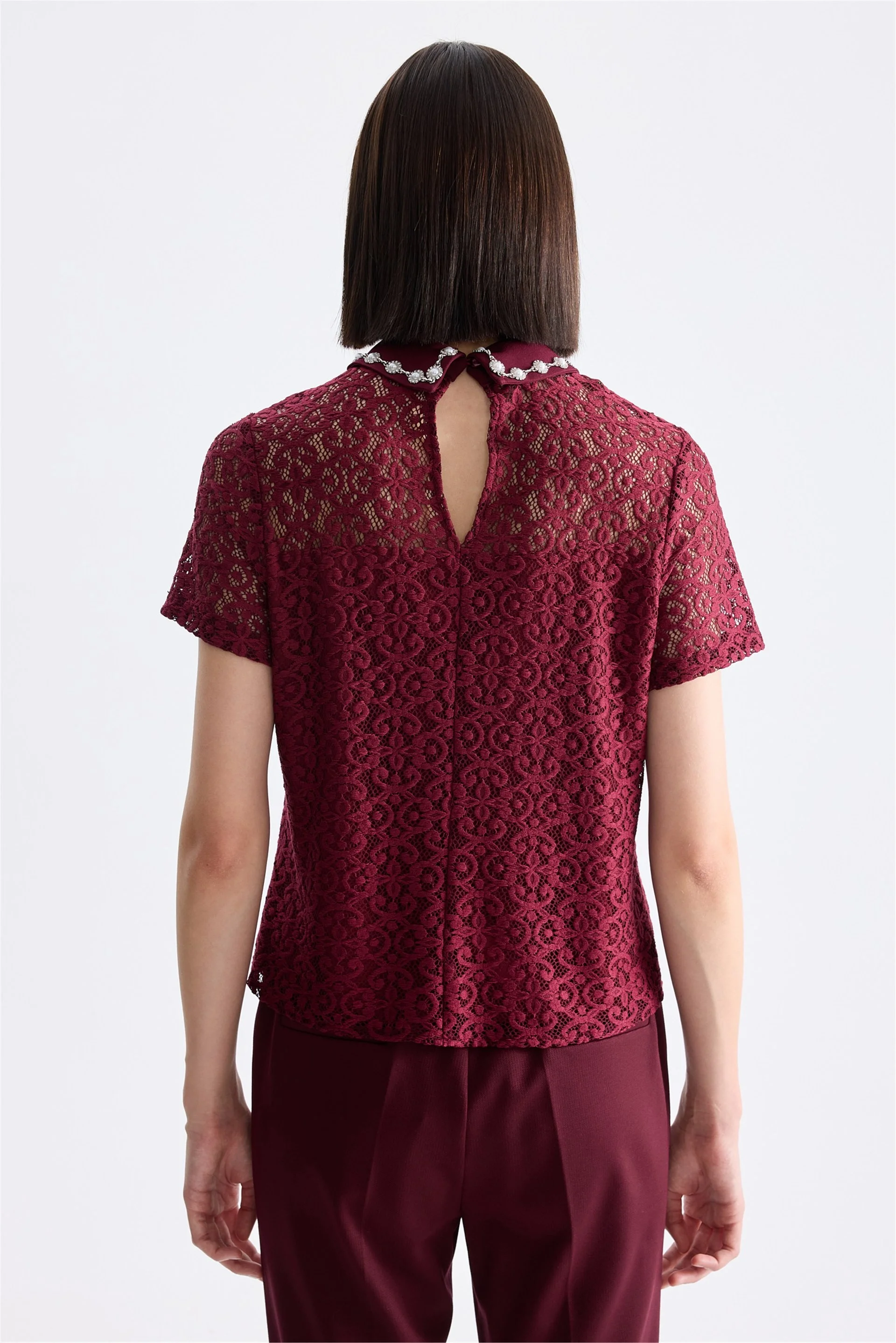Mİ BLUZ 80512 - BORDO