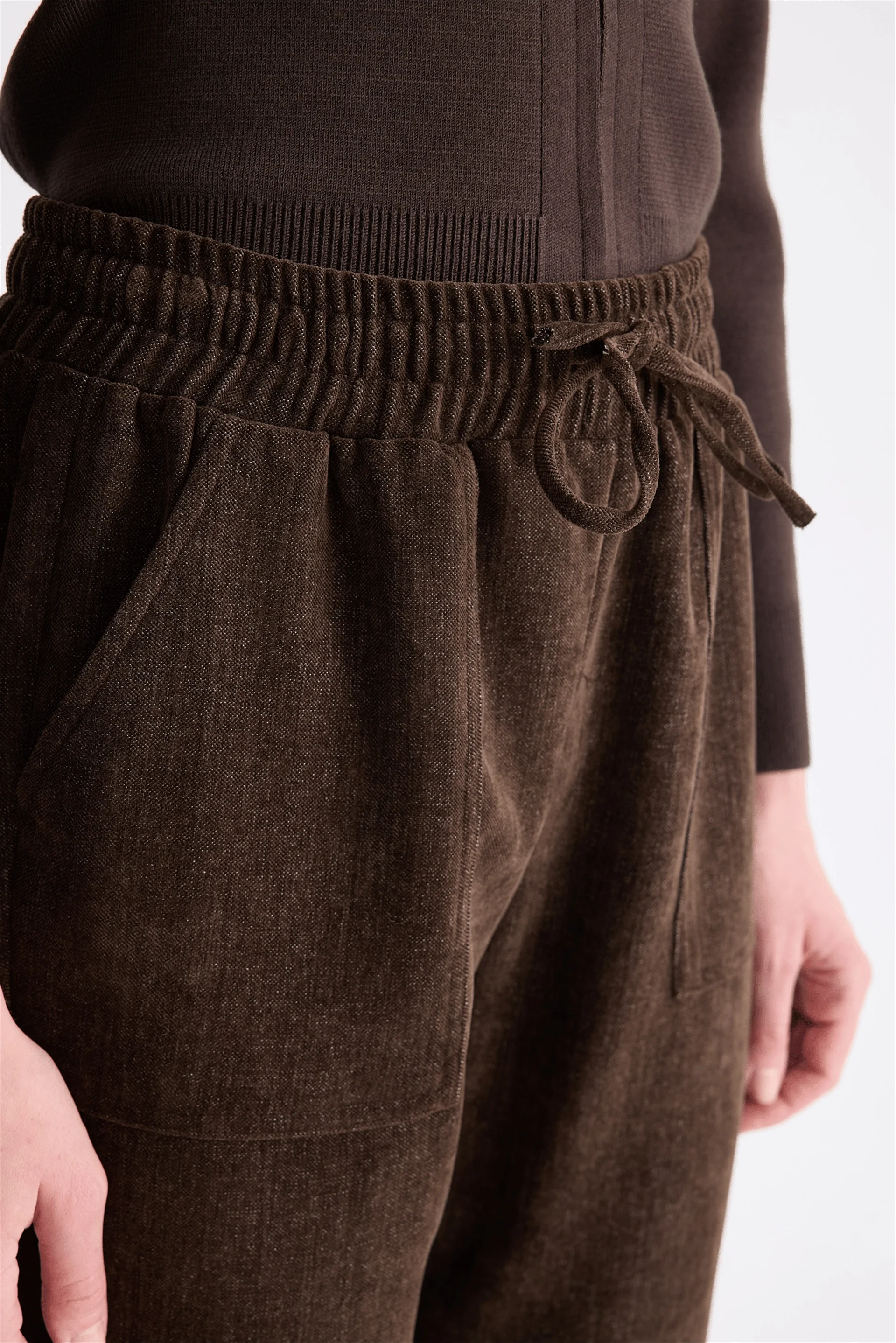 Mİ PANTOLON 85446 - KAHVE