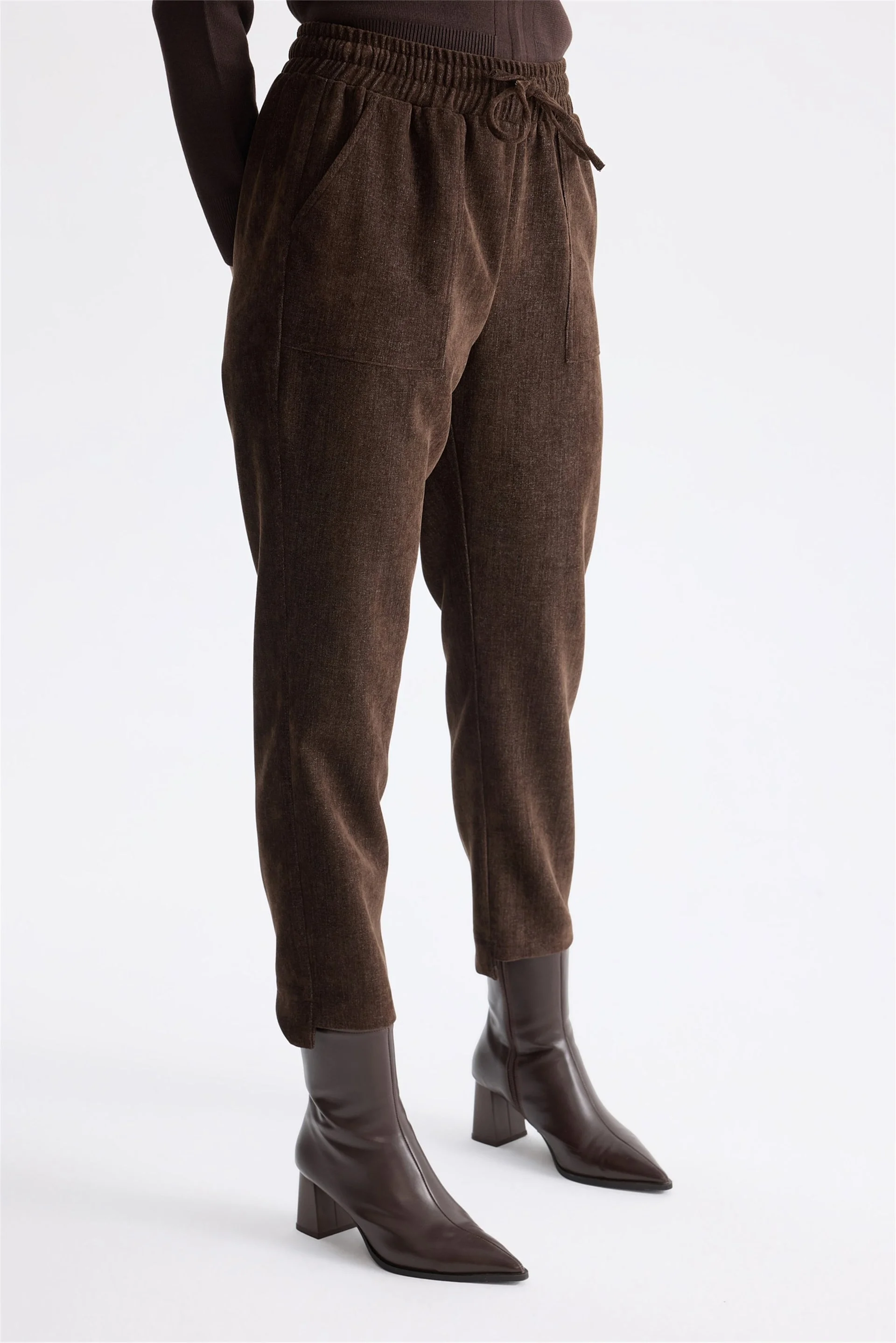 Mİ PANTOLON 85446 - KAHVE