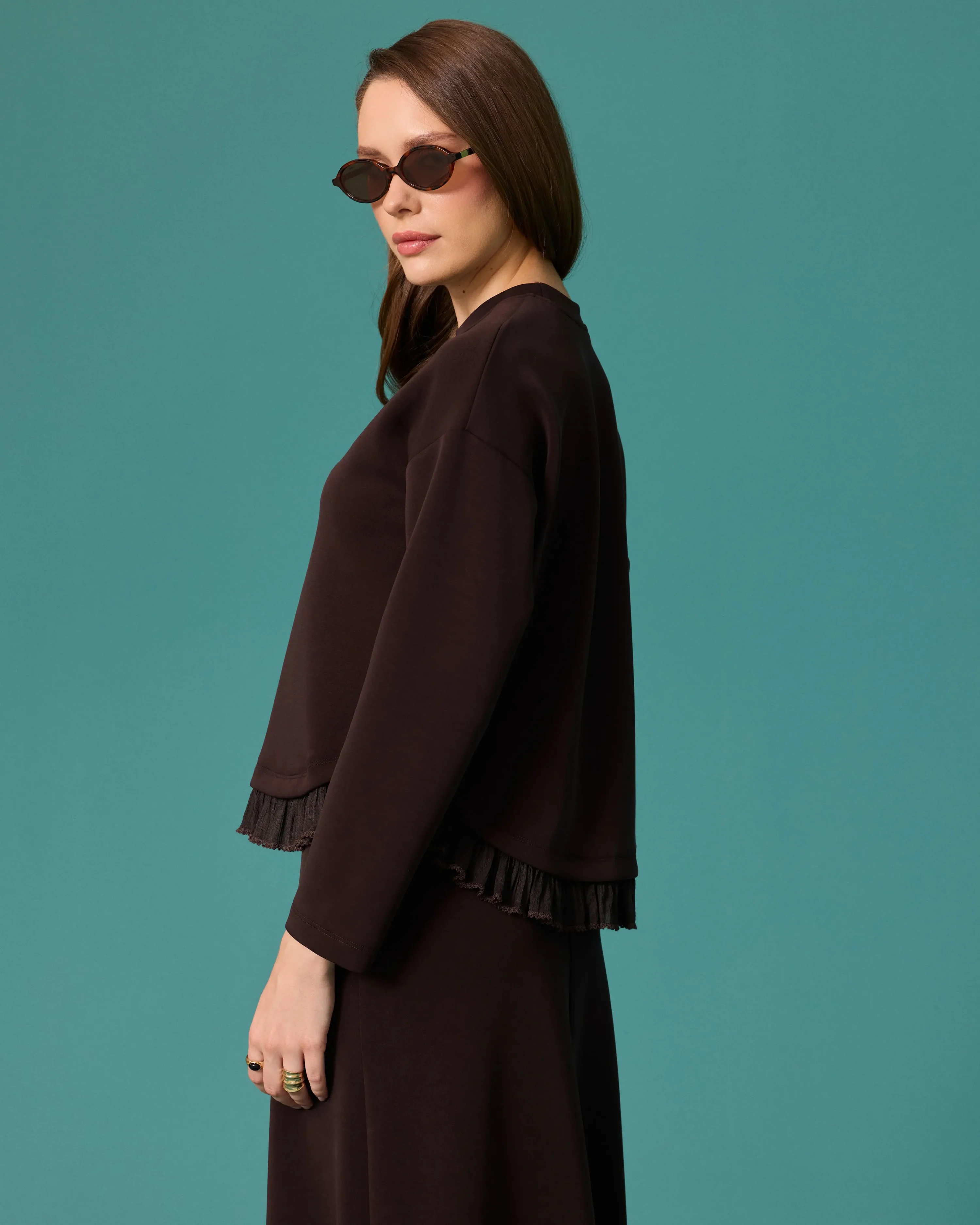 SCL SWEAT 2311009 - KAHVE