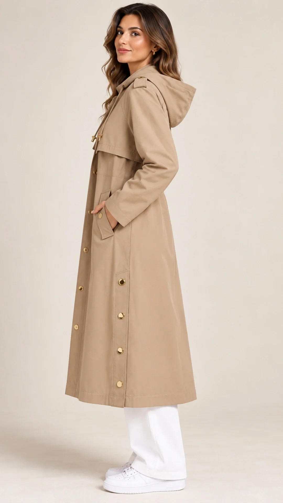 SELEN TRENÇ 9622 - CAMEL