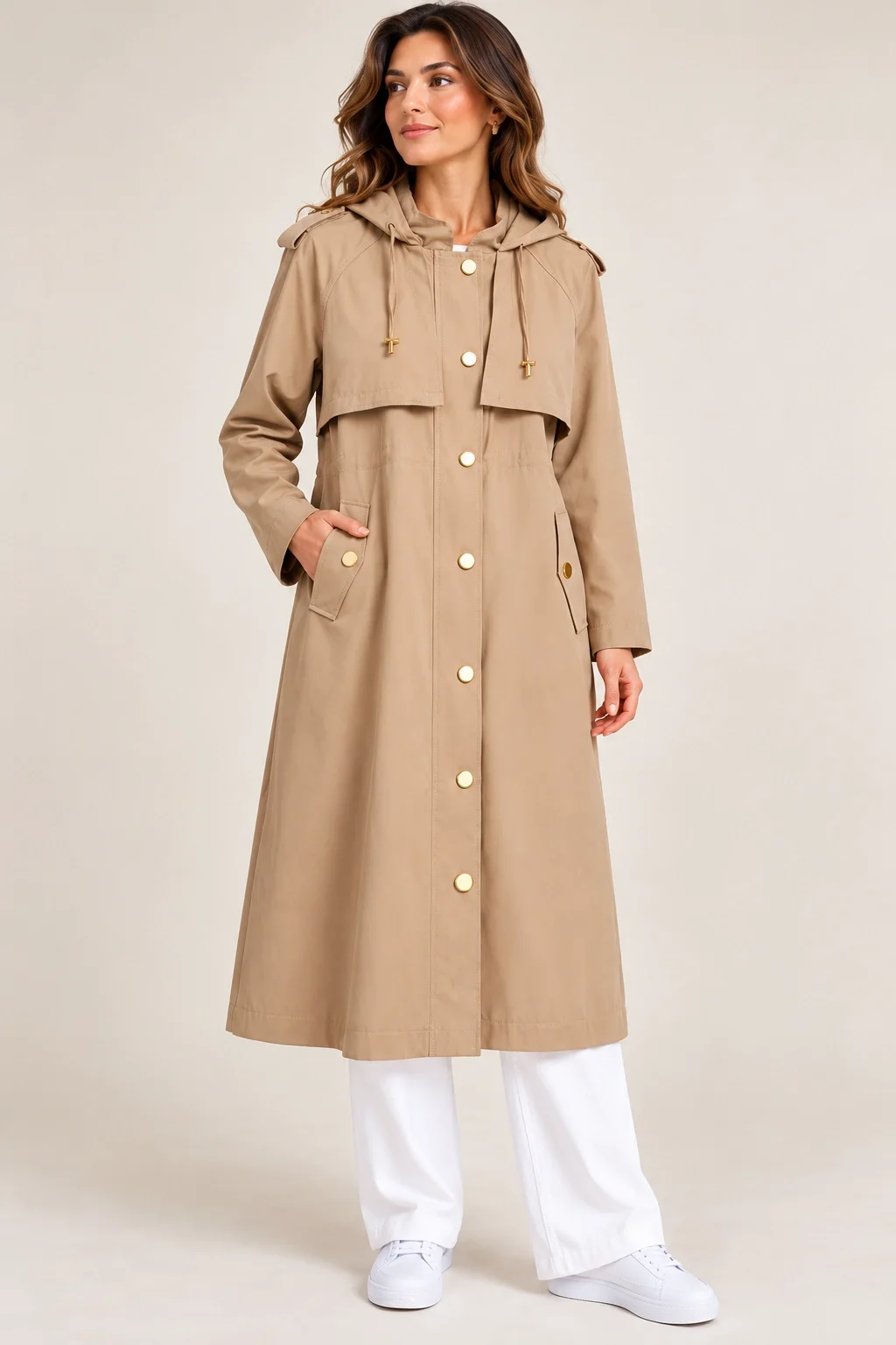 SELEN TRENÇ 9622 - CAMEL