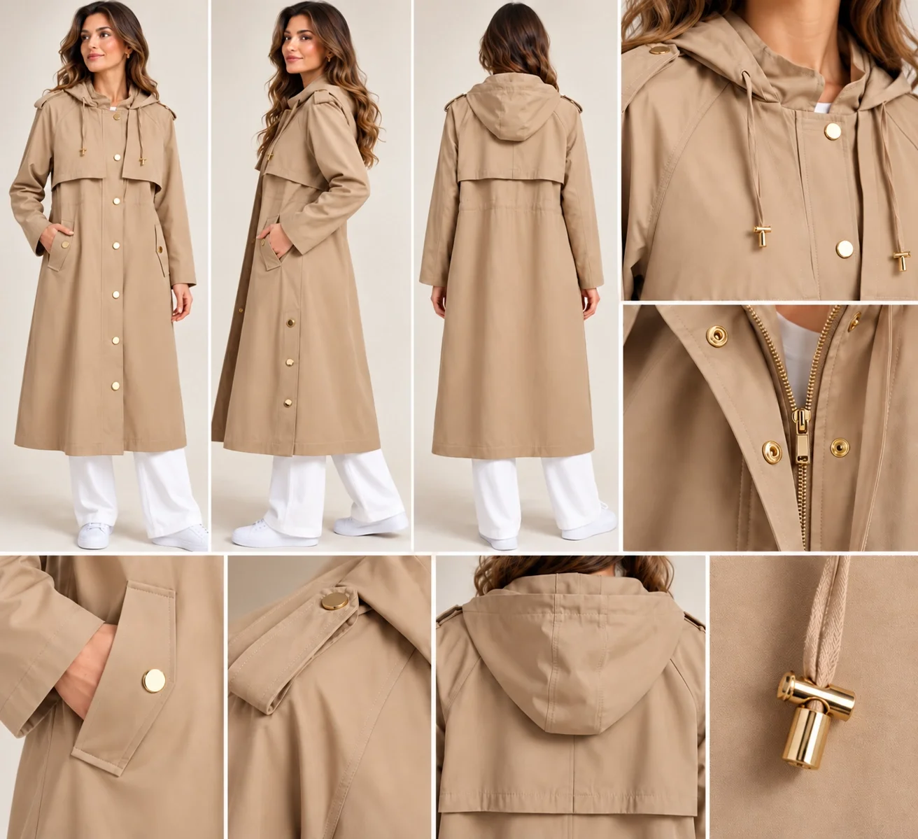 SELEN TRENÇ 9622 - CAMEL
