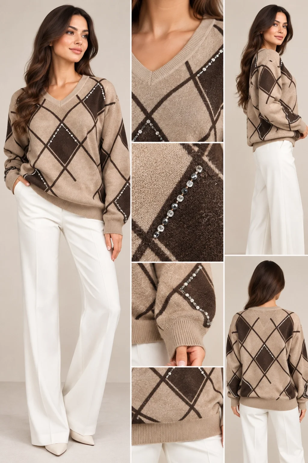VEDİ BLUZ 8024 - CAMEL