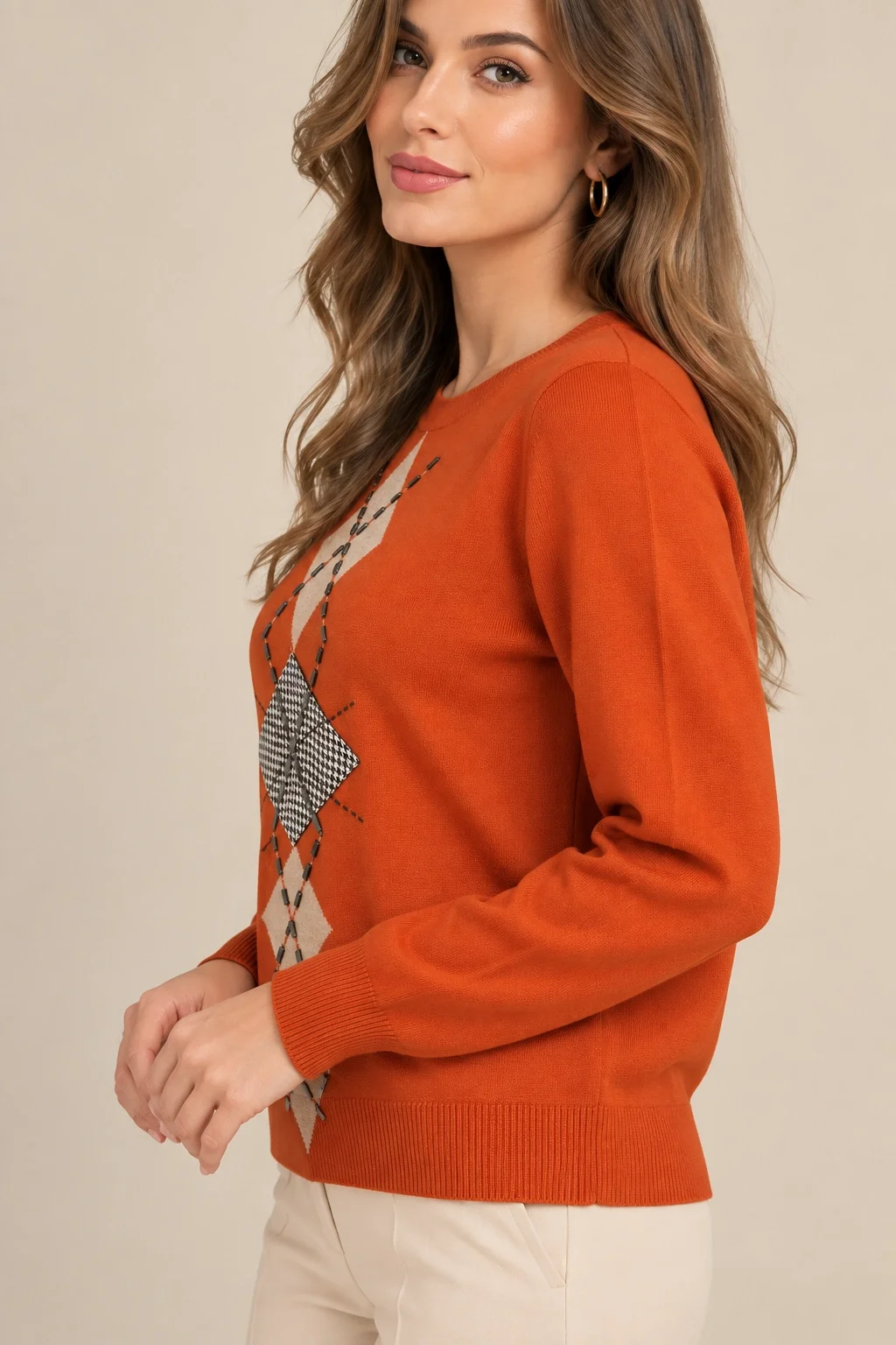 VEDİ BLUZ 8039 - ORANGE