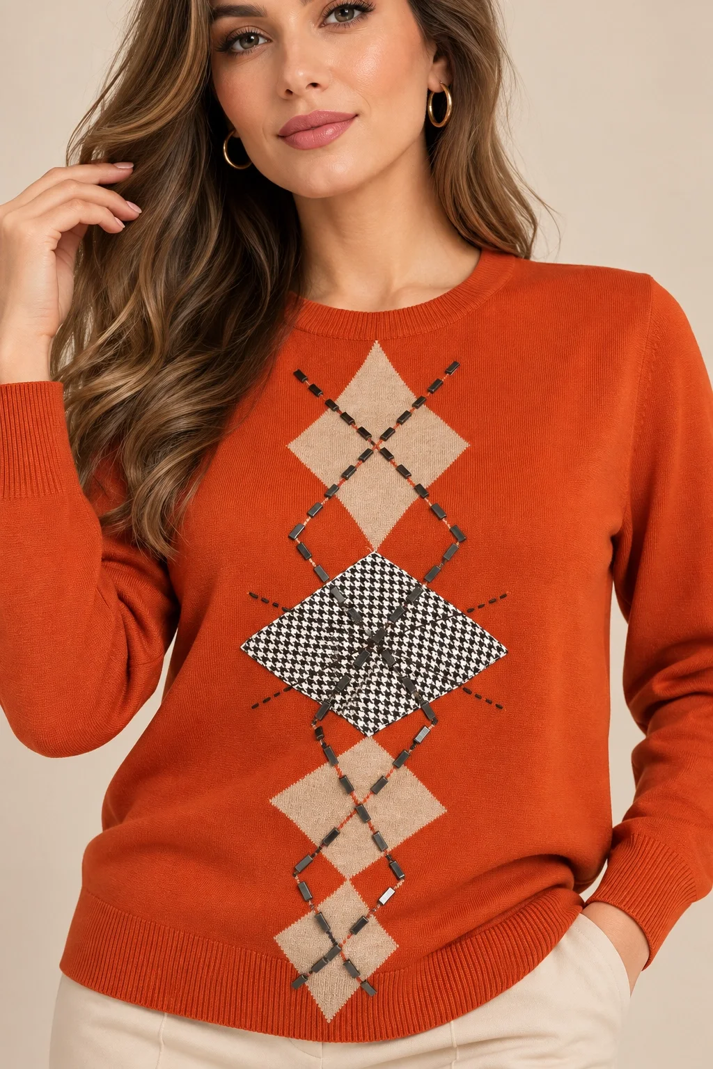 VEDİ BLUZ 8039 - ORANGE