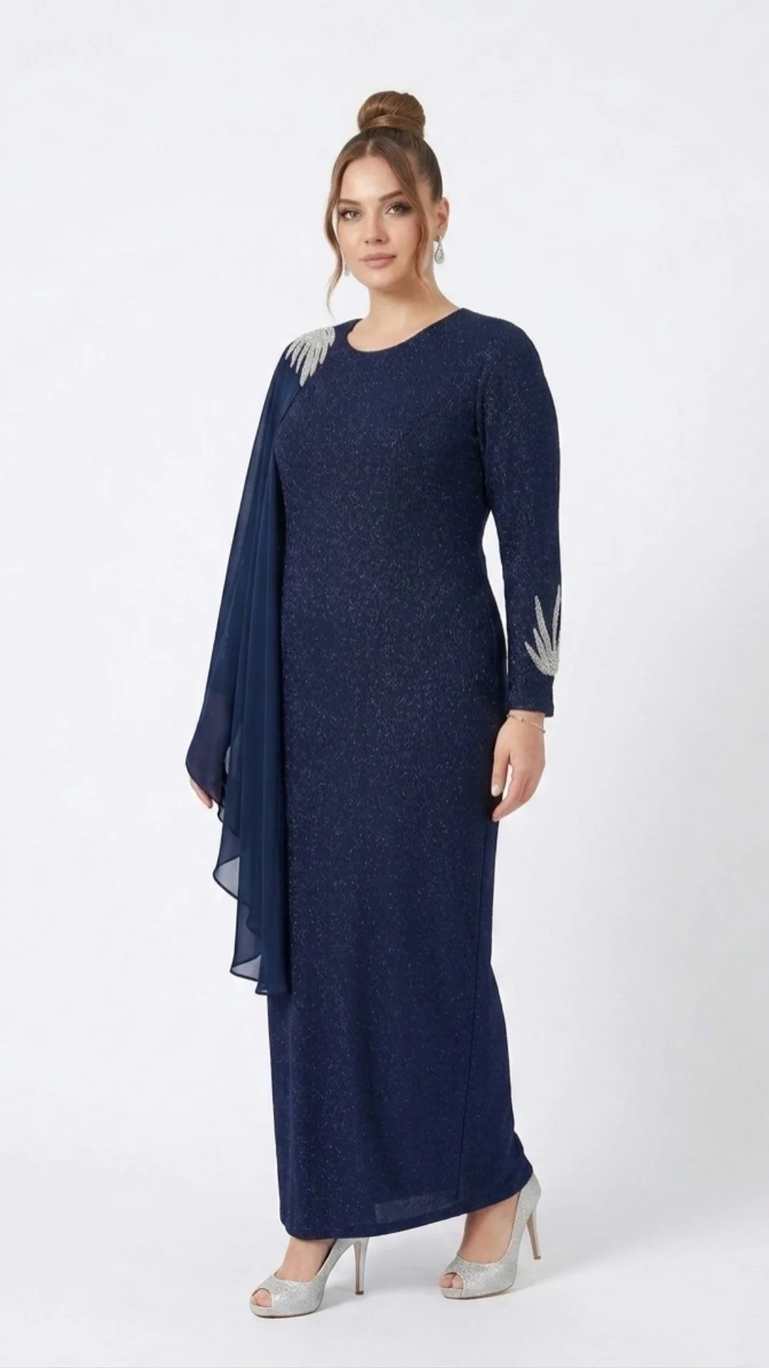 YENAL ELBİSE 7060 - LACİVERT