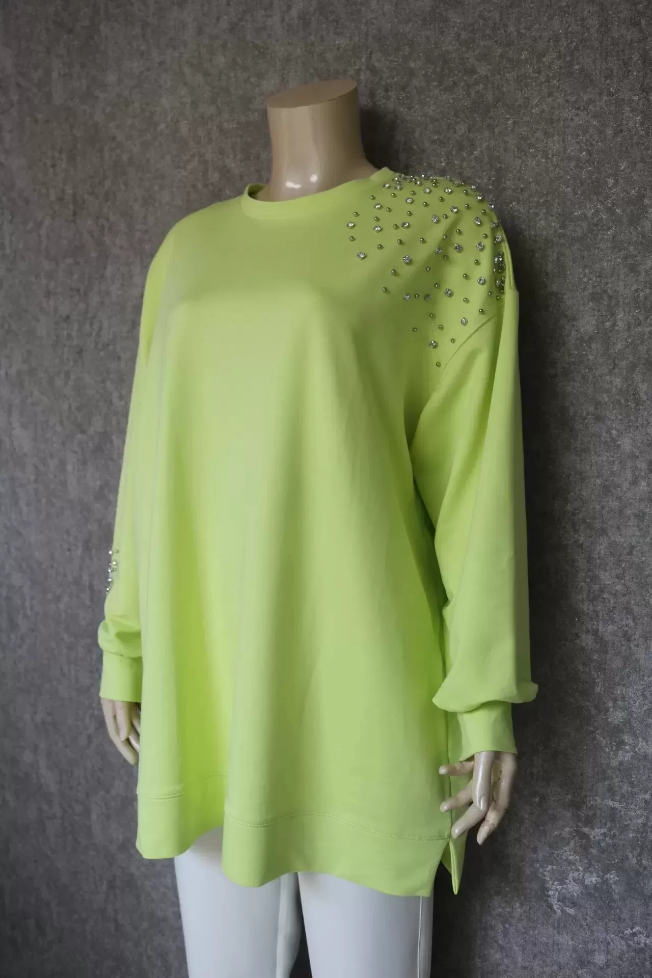 312 ÖRME TAŞLI TUNİK 8004 - ASİT