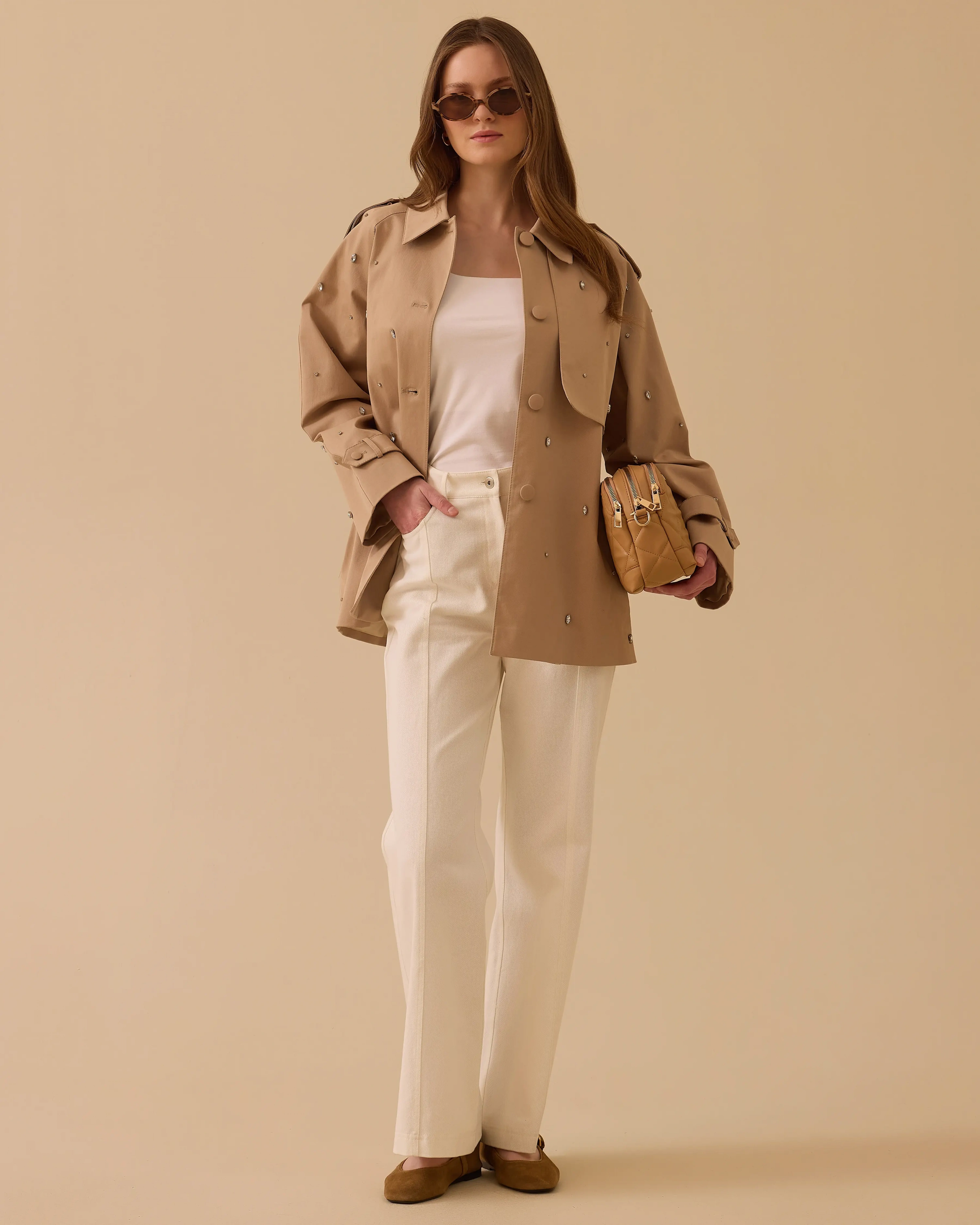 SEÇİL TRENÇ 2110002 - BEJ