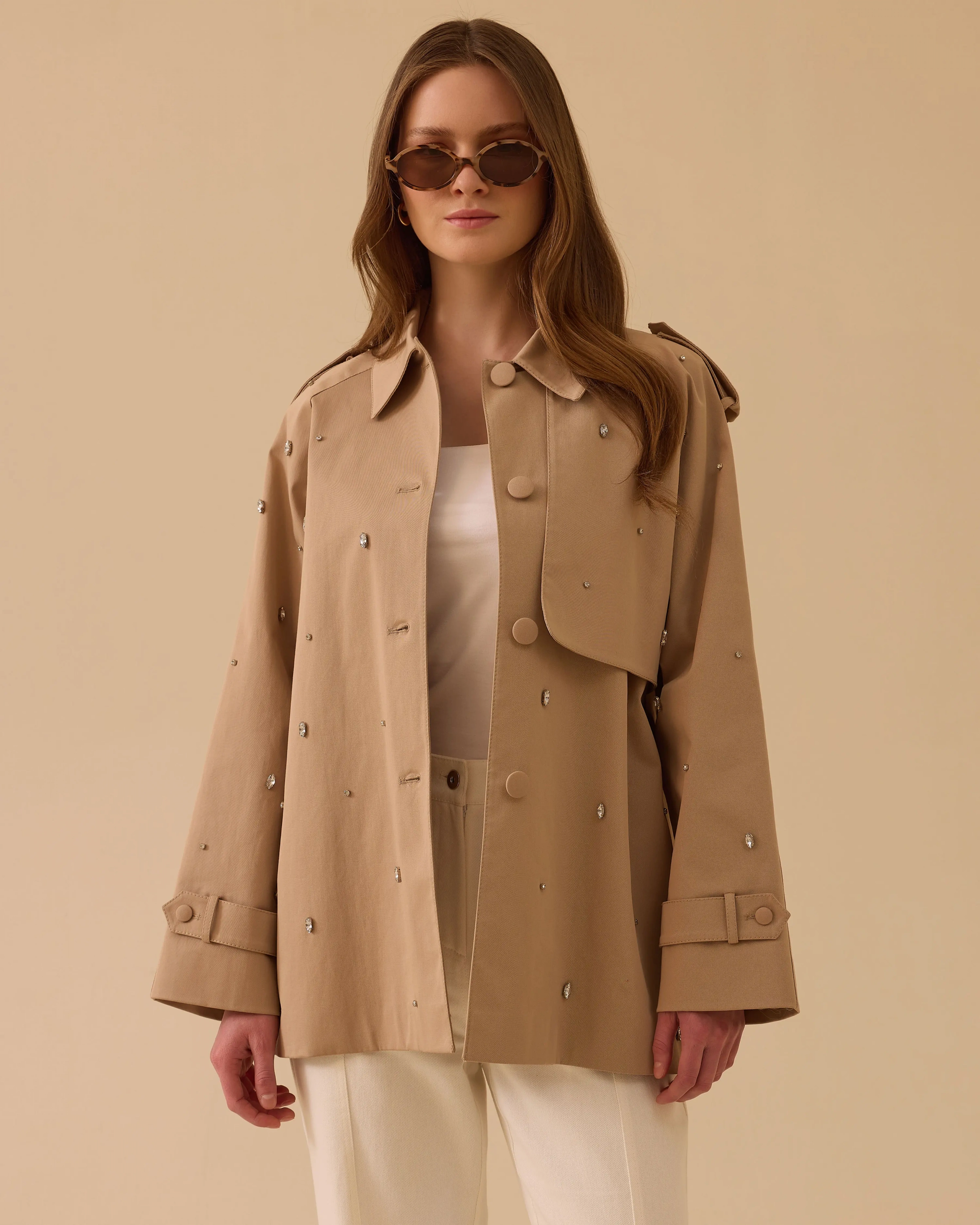 SEÇİL TRENÇ 2110002 - BEJ