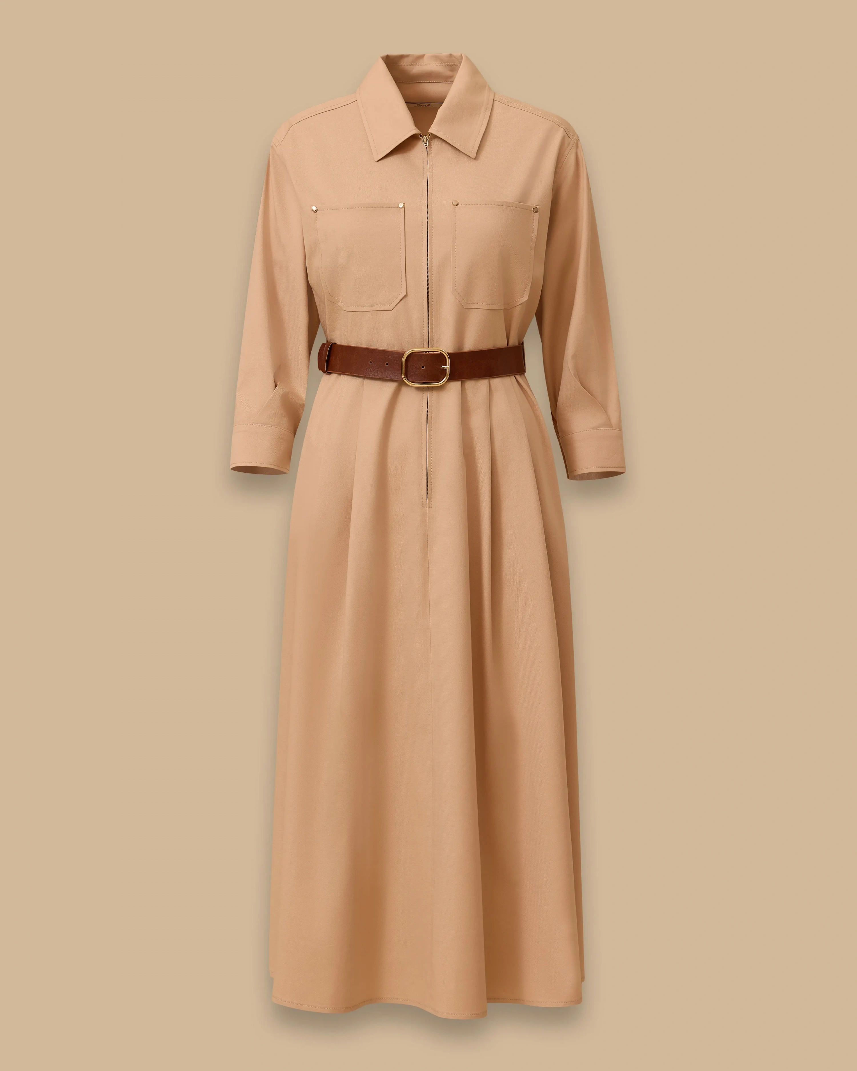 SEÇİL ELBİSE 1310013 - CAMEL