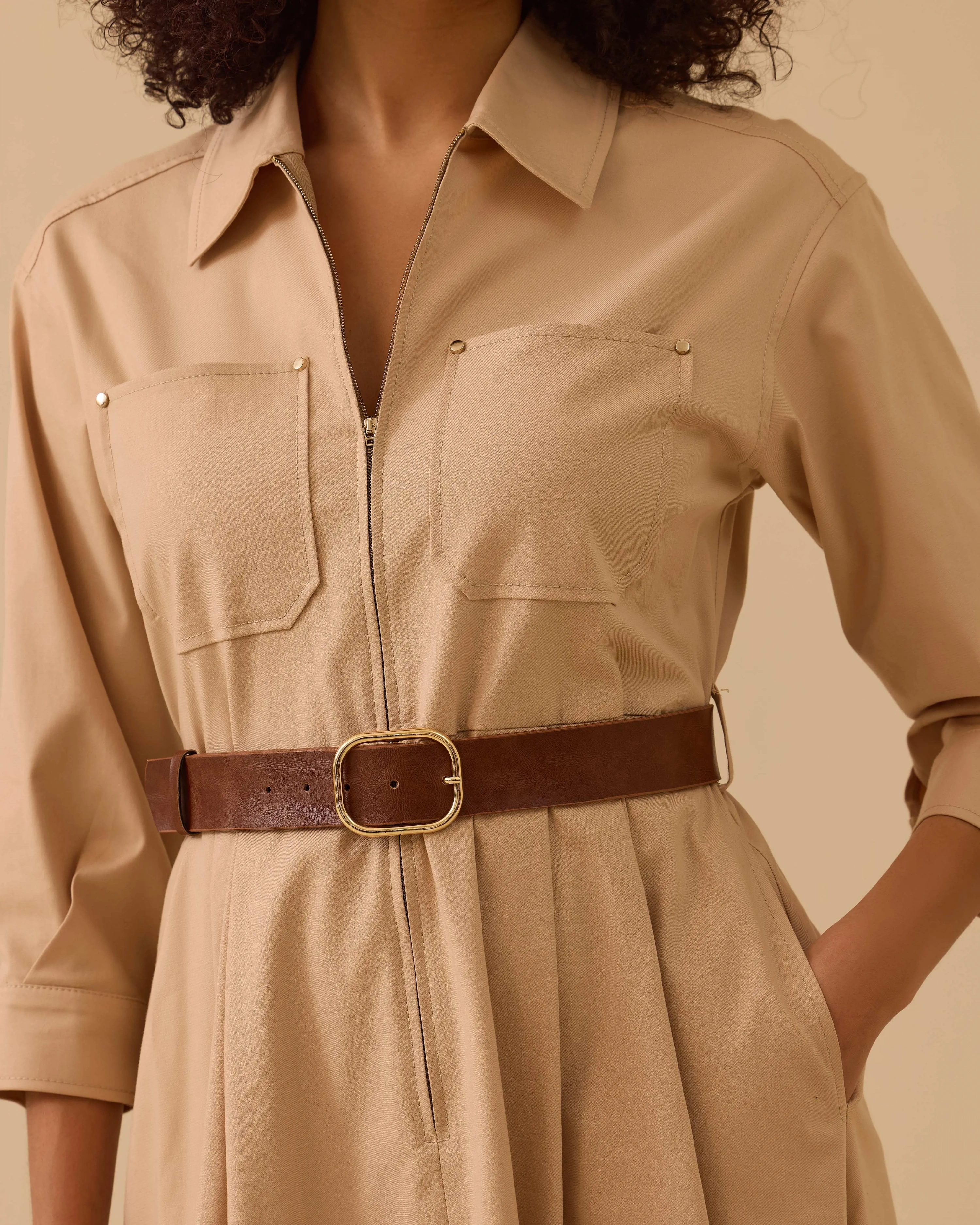 SEÇİL ELBİSE 1310013 - CAMEL