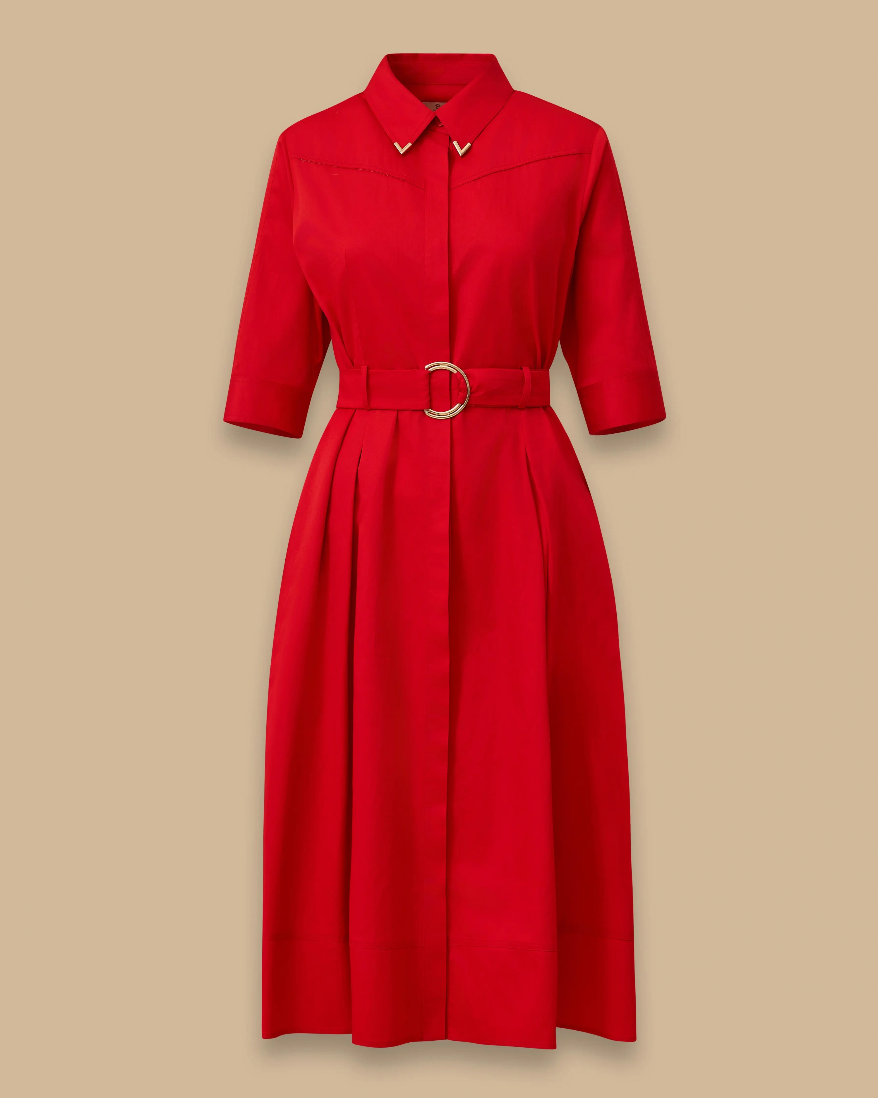 SEÇİL ELBİSE 1310004 - KIRMIZI