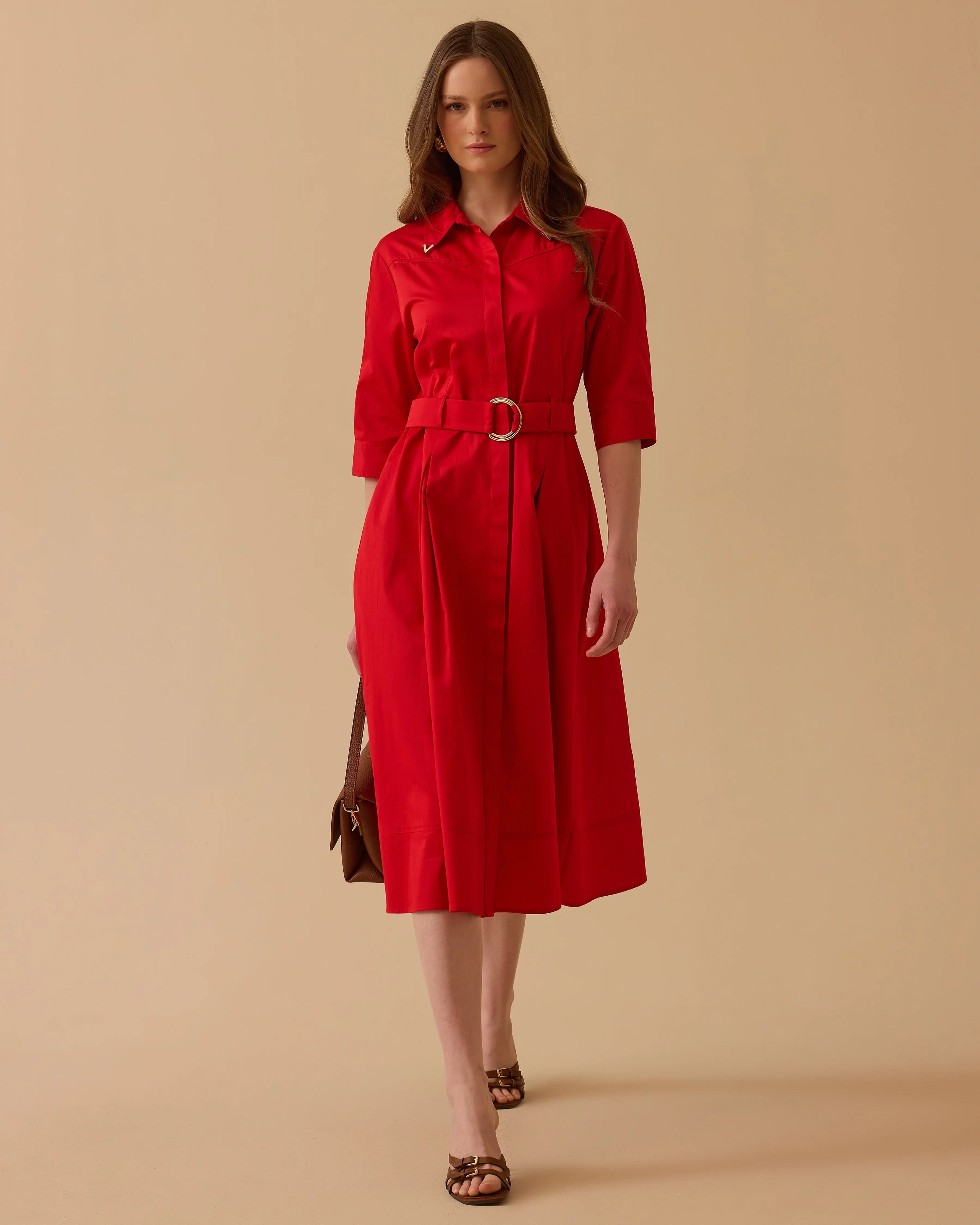 SEÇİL ELBİSE 1310004 - KIRMIZI