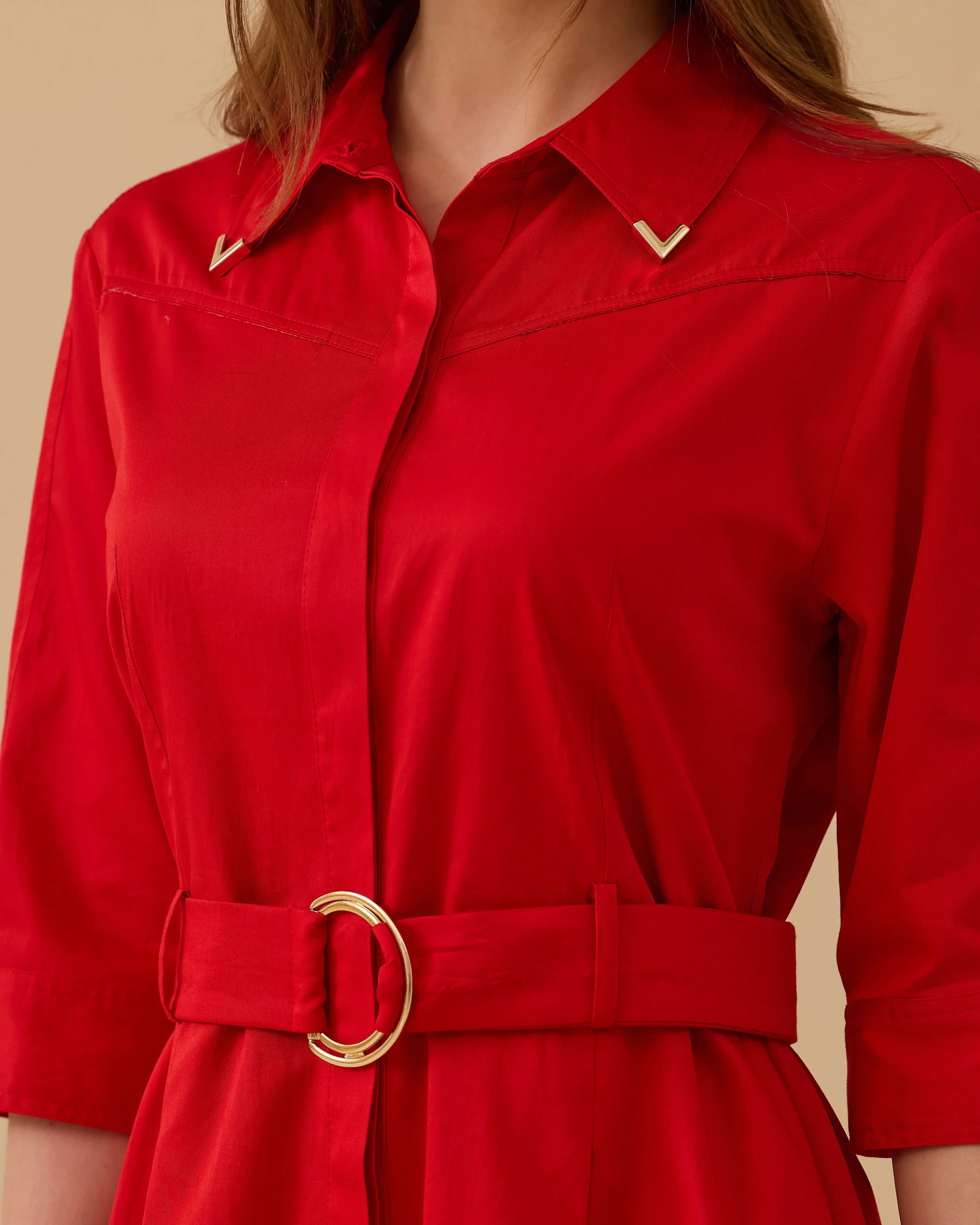 SEÇİL ELBİSE 1310004 - KIRMIZI