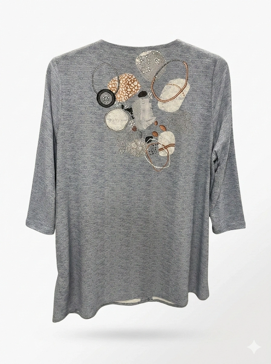 FLAŞ KREP GÖMLEK 1123 - MAVİ