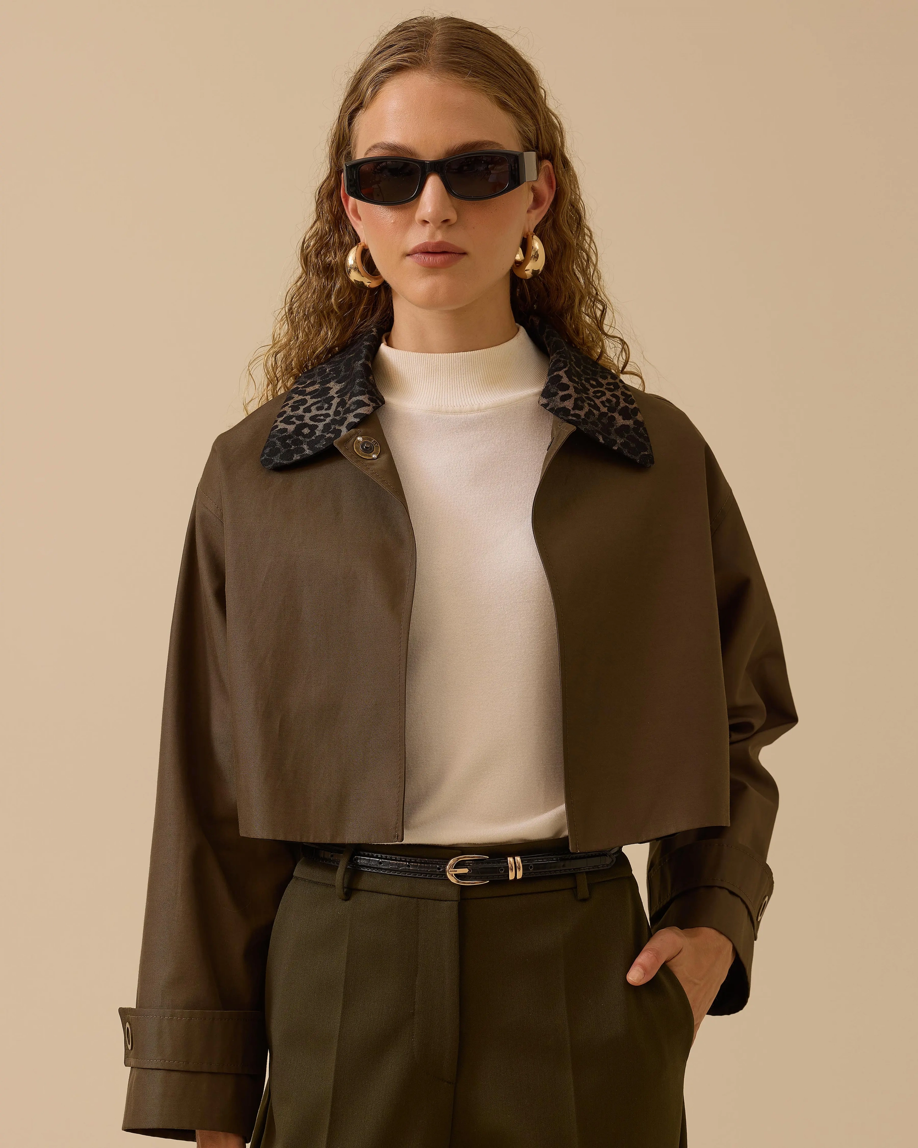 SEÇİL TRENÇ KOT 2110004 - HAKİ