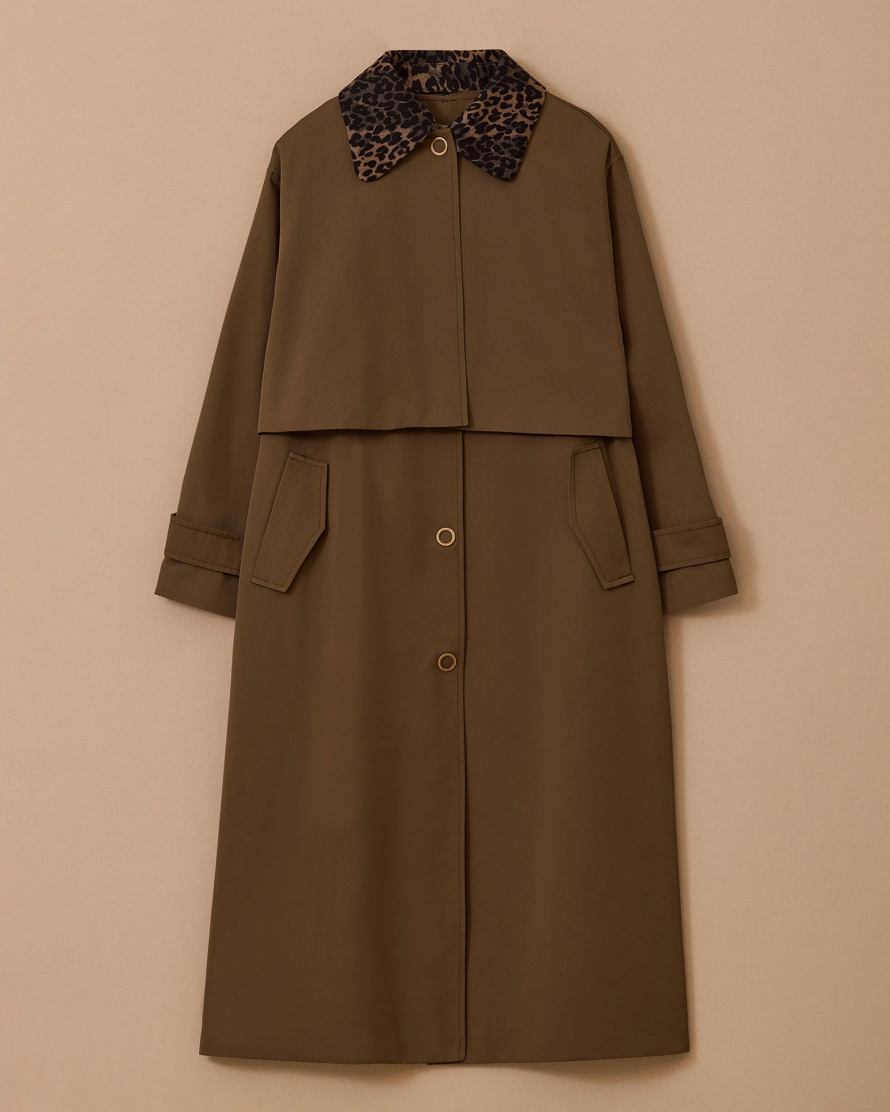 SEÇİL TRENÇ KOT 2110004 - HAKİ