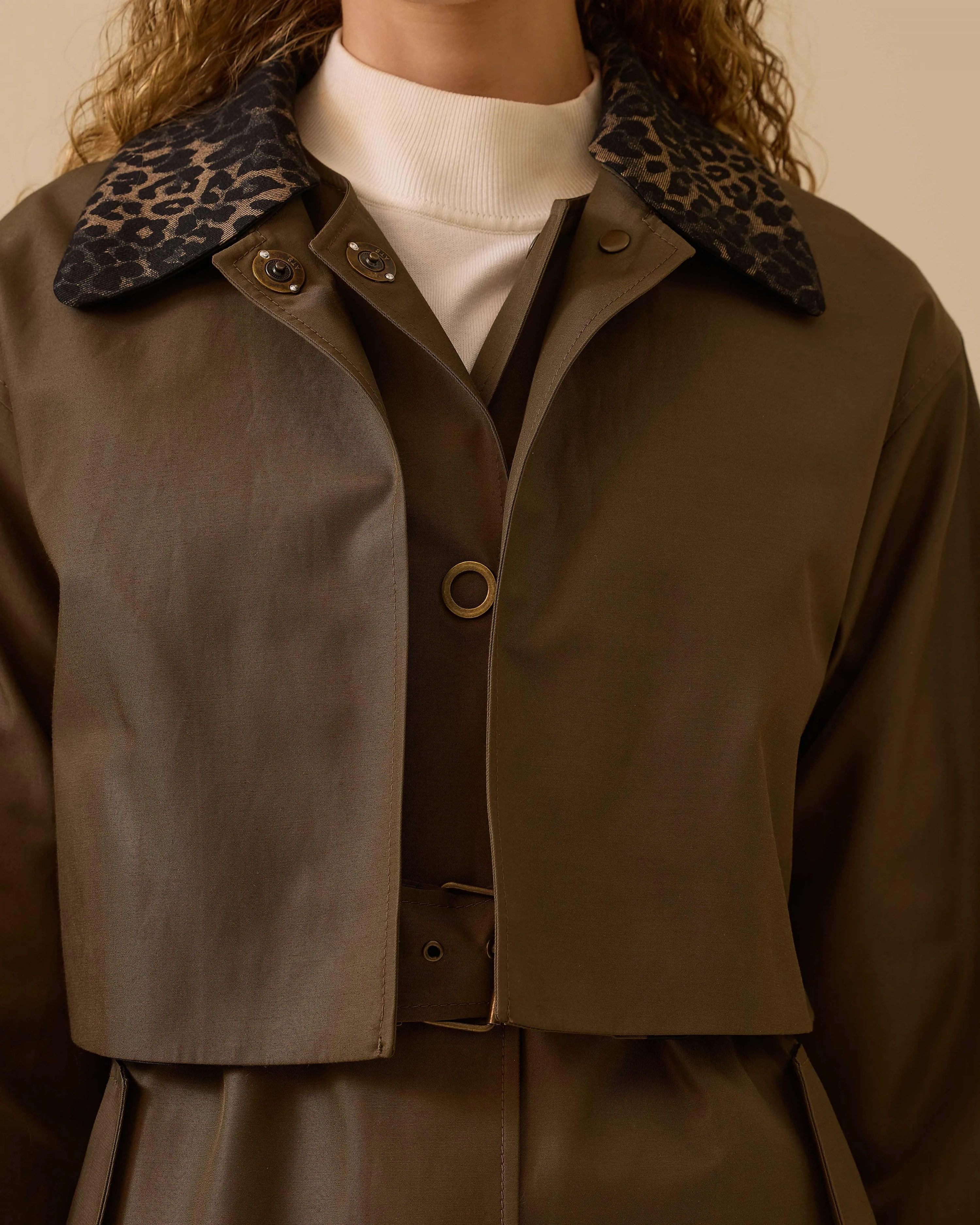 SEÇİL TRENÇ KOT 2110004 - HAKİ