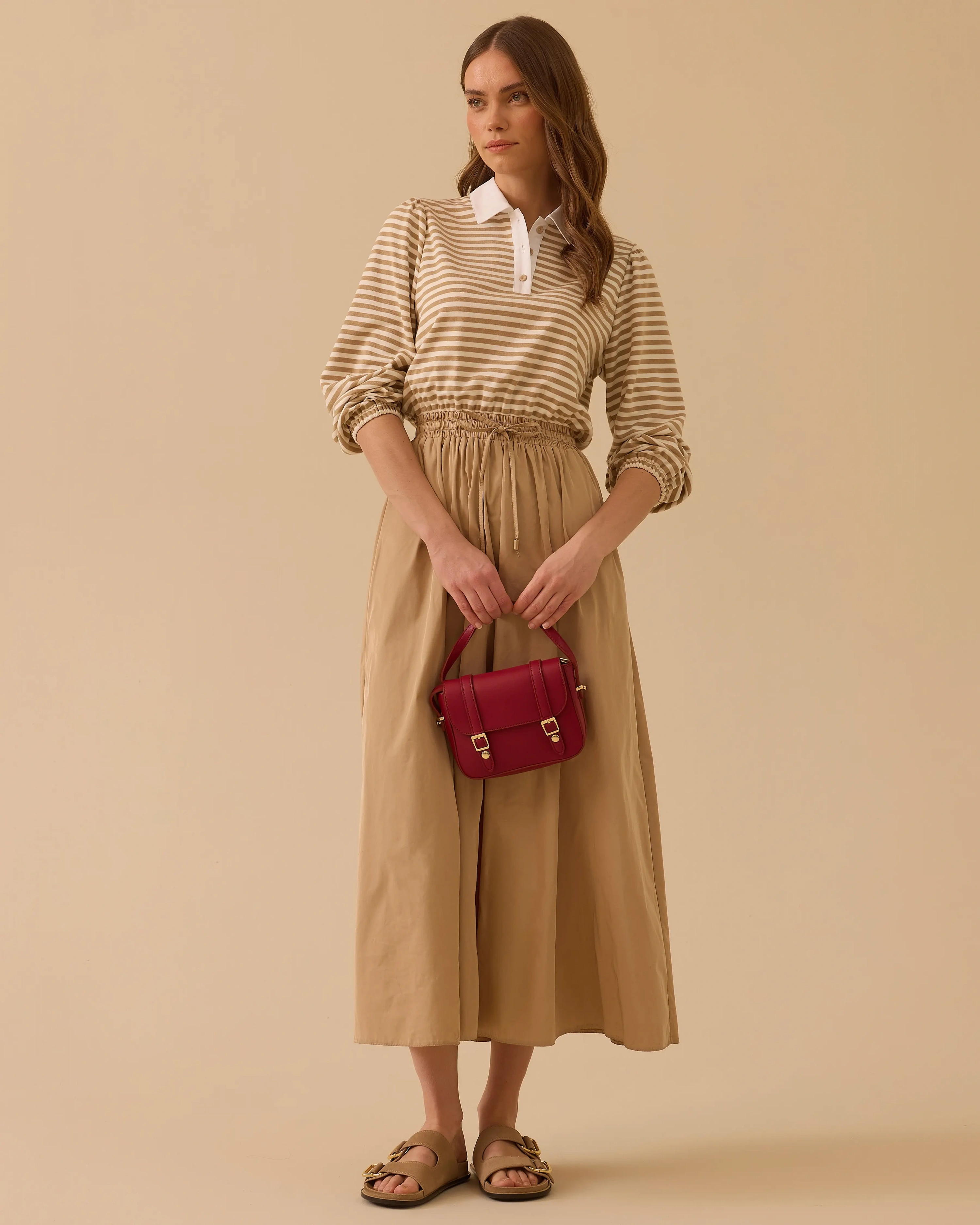 SCL ELBİSE 311007 - BEJ