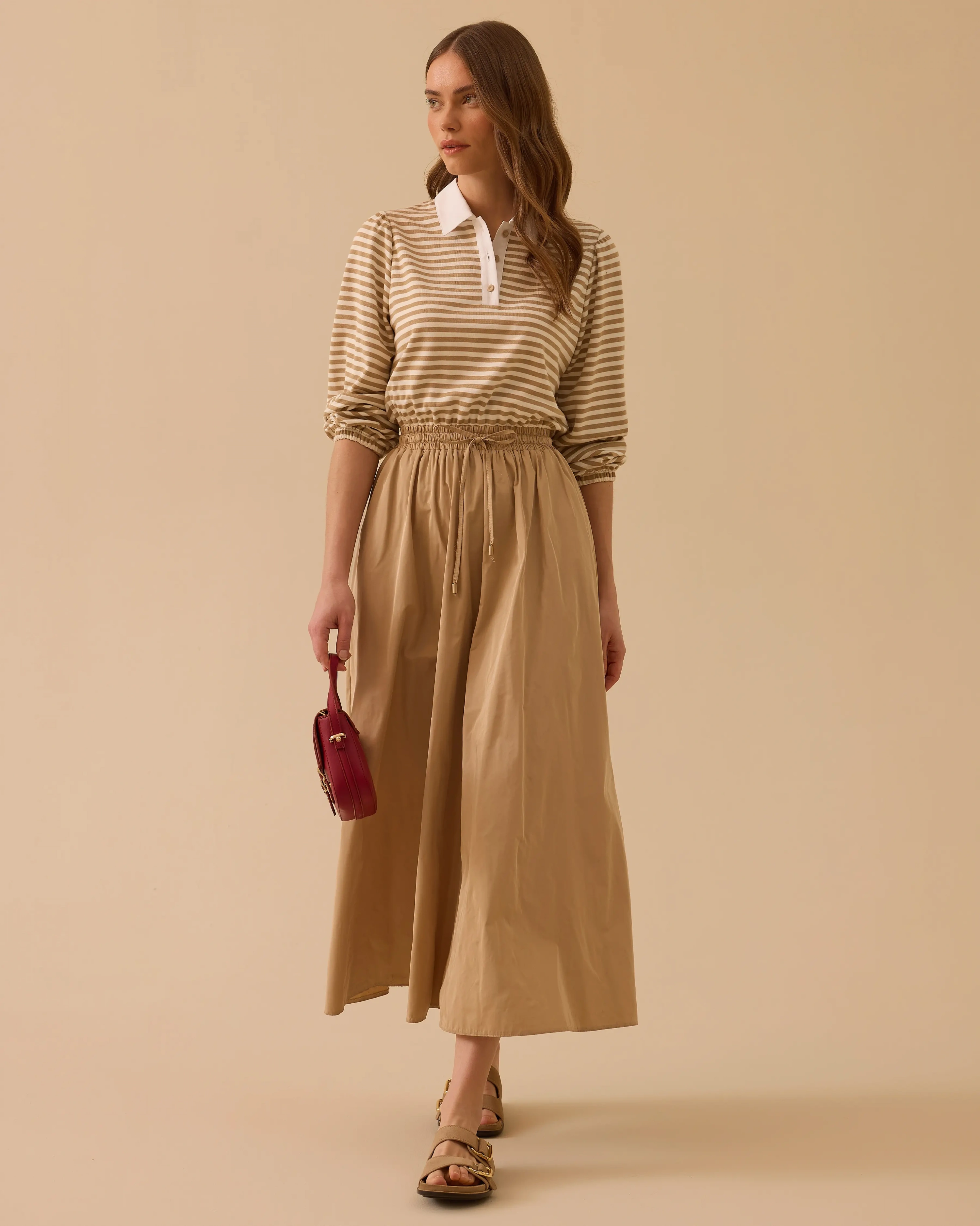 SCL ELBİSE 311007 - BEJ